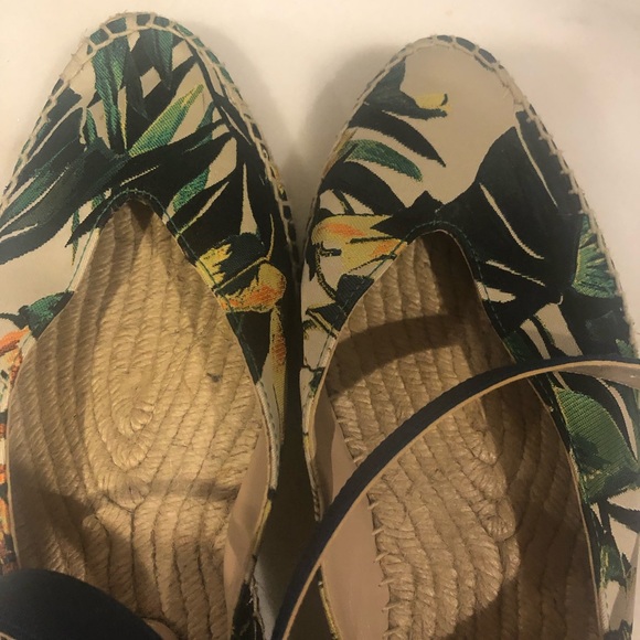 Stuart Weitzman floral print flat espadrilles - Picture 8 of 11